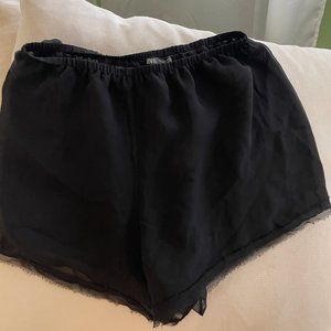 Zara Black Sheer Shorts